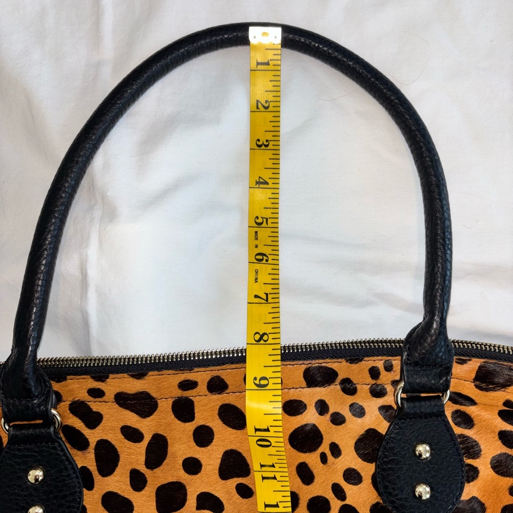 Pony Hair Leopard/Cheetah Print Travel/Gym Statement Tote by Toss Designs - Picture 6 of 16